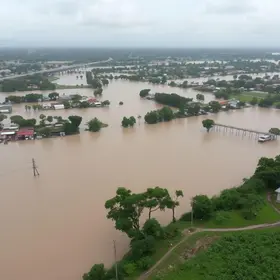 nível do rio Pardo