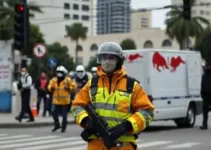 segurança na Avenida Professora Diná Rizzi
