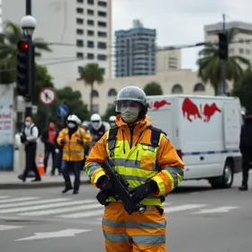 segurança na Avenida Professora Diná Rizzi