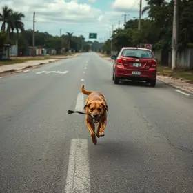 cachorro abandonado