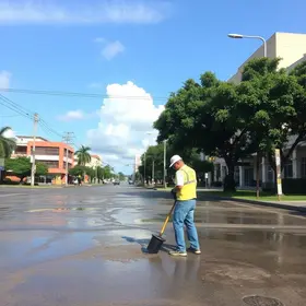 limpeza após temporal em Ribeirão Preto