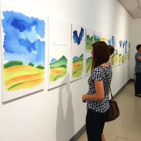 mostra de aquarelas