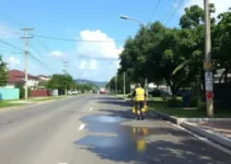 Limpeza na Rua México