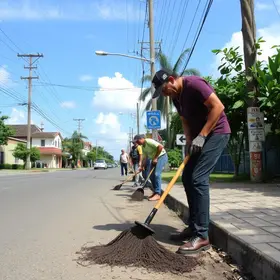 limpeza de rua